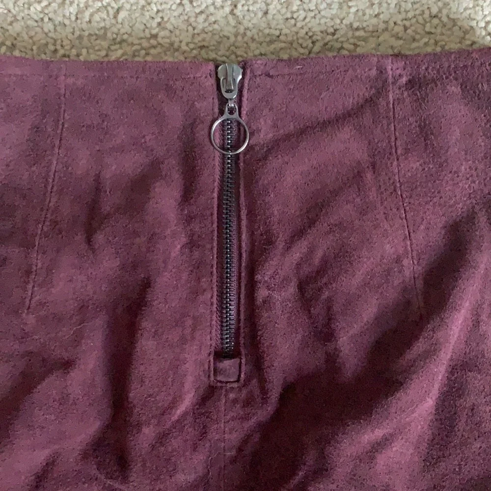 Blanknyc Suede Mini Skirt in Plum Women’s Size 24